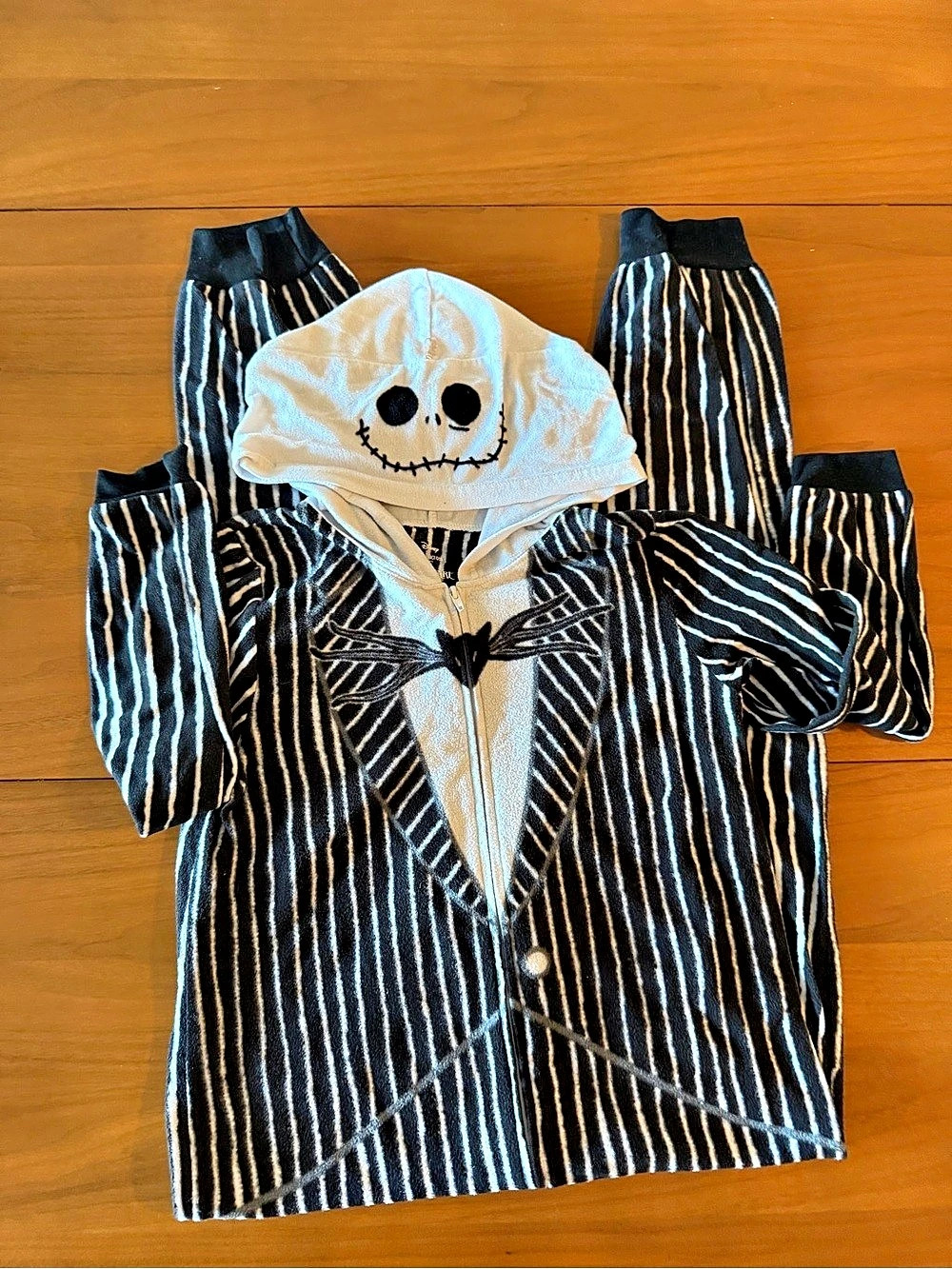 Disney The Nightmare Before Christmas Jack Skellington Hooded Union Suit Jack